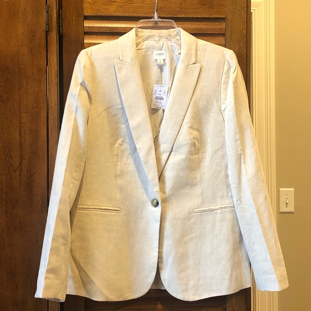 J Crew Factory Linen Blazer NWT